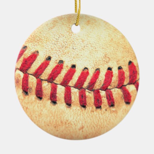 honkbal keramisch ornament (Voorkant)