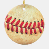 honkbal keramisch ornament (Achterkant)