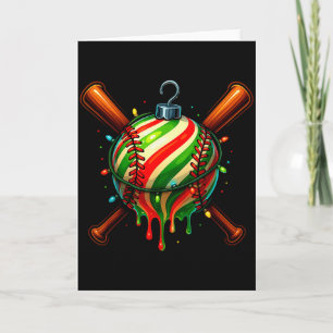 Honkbal Kerst Ijs Drip Honkbal Dripng  Kaart
