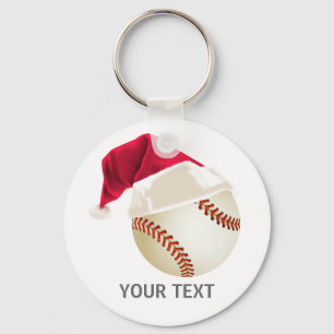 honkbal kerst sleutelhanger