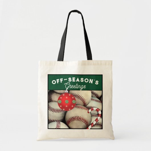 Honkbal Kerstcadeau Tas (Voorkant)