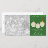 Honkbal Kerstkaart (Voorkant / Achterkant)