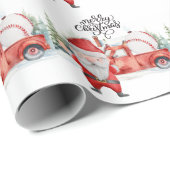 Honkbal Kerstmis met Sinterklaas en Sneeuwman Cadeaupapier (Rol Hoek)