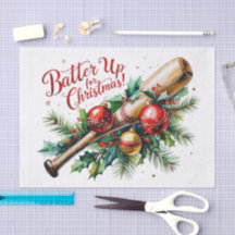 Honkbal Kerstmis thema Batter Up voor Kerstmis!