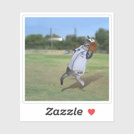 Honkbal Kitten Wildcats Sticker (Vel)