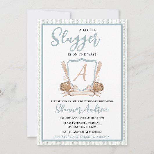 Honkbal Kleine All Star Sportdouche Kaart (Voorkant)