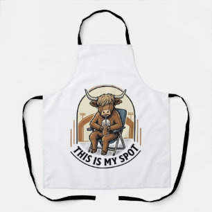 Honkbal Koe Shirt Met Iced Coffee Mascotte Schort