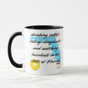 Honkbal, koffie en donuts in Florida Mok