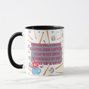 Honkbal, koffie en donuts in Kansas Mok