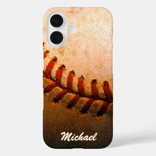 Honkbal Kunstwerk Jouw naam Custom Case-Mate iPhone Case (Achterkant)