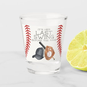 Honkbal Laatste Swing Home Run Bruidsfeest Favorie Shot Glas