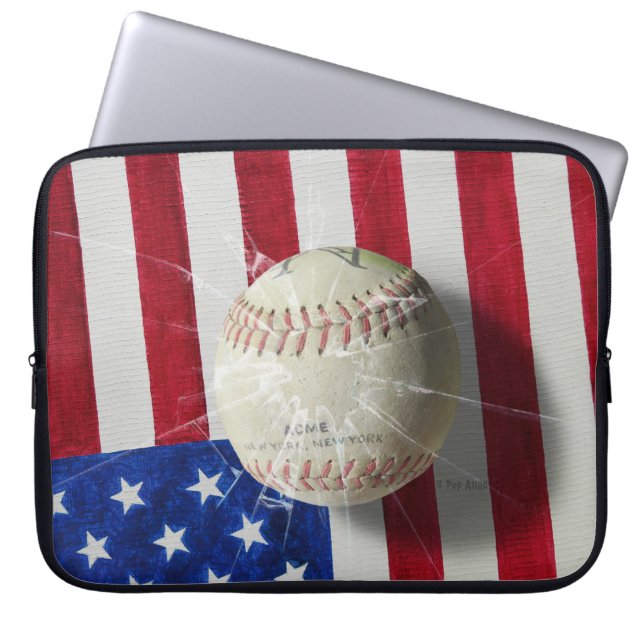 Honkbal Laptop Sleeve (Voorkant)