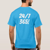 Honkbal leven dagelijks T-shirt (Achterkant)