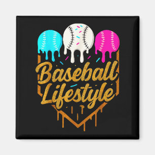 Honkbal levensstijl, Honkbal Drip Ijs  Magneet