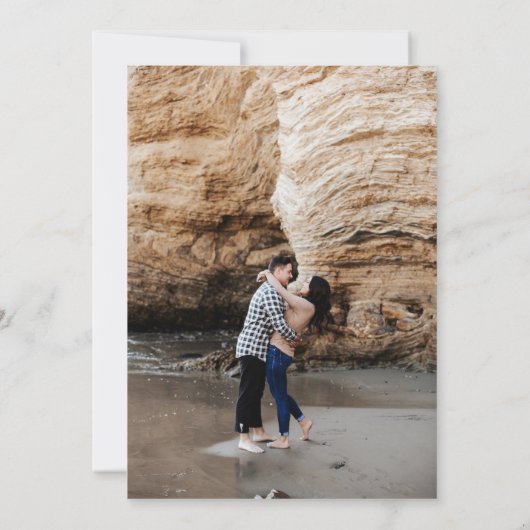 Honkbal liefde bruiloft save the date (Achterkant)