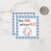 Honkbal lunchbox kaartjes (Voorkant / Achterkant in situ)