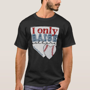 Honkbal mam ik alleen opvoeden ballers honkbal moe t-shirt