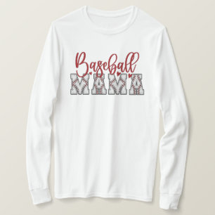 Honkbal Mama Lange Mouw T-shirt