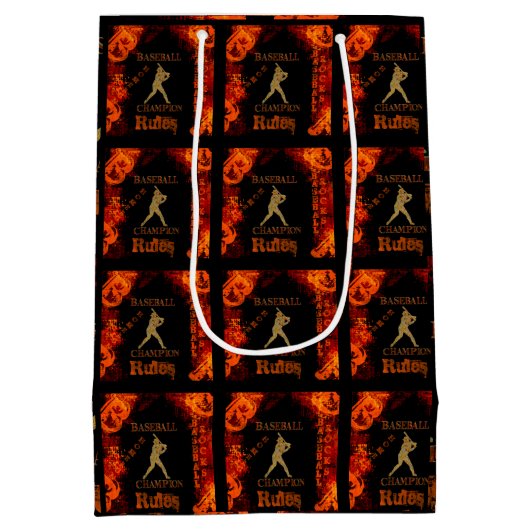 Honkbal Medium Cadeauzakje (Achterkant)