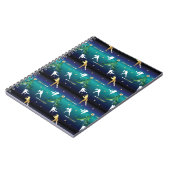 Honkbal Meisjes Softbal Kerstmis Notitieboek (Linkerzijde)