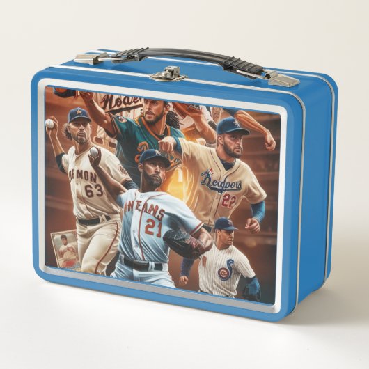 Honkbal Metal Lunchbox (Voorkant)