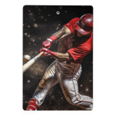 Honkbal Mini Klembord (Achterkant)