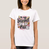 Honkbal Moeder Era Kat Lover T-shirt (Voorkant)