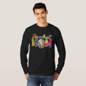 Honkbal Moeder Tie Dye Softbal Moeder Moedersdag V T-shirt (Voorkant volledig)