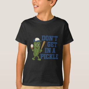 Honkbal niet krijgen in een augurk grappig honkbal t-shirt