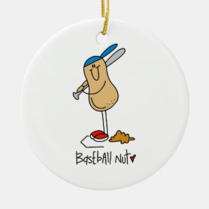 Honkbal Nut T-shirts en geschenken Keramisch Ornament