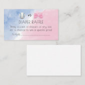 Honkbal of bogen onthullen luierverloting informatiekaartje (Voorkant / Achterkant)