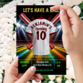 Honkbal of softbal verjaardagsuitnodiging kaart