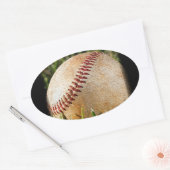 Honkbal Ovale Sticker (Envelop)