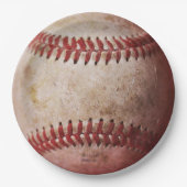 honkbal papieren bordje (Voorkant)