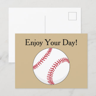 Honkbal personaliseren feestdagenkaart