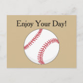 Honkbal personaliseren feestdagenkaart (Voorkant)