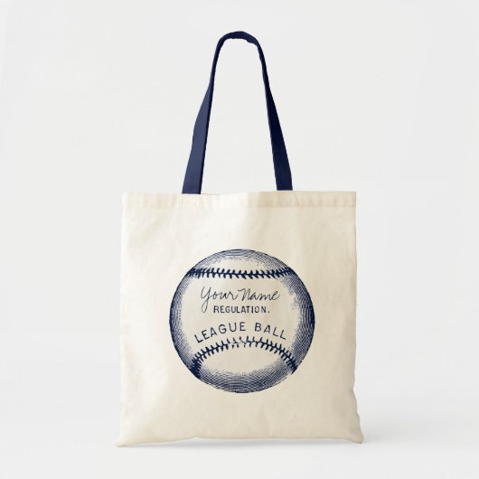  honkbal, persoonlijke bal tote bag (Voorkant)