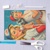 honkbal pin-ups tissuepapier (Craft)