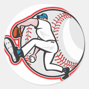 Honkbal Pitcher Stickers