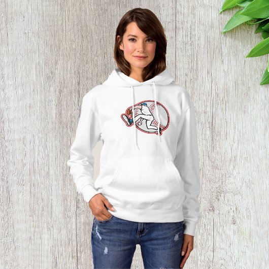 Honkbal Pitcher Vrouwen Hoodie