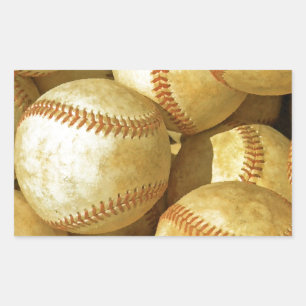 Honkbal Rechthoekige Sticker