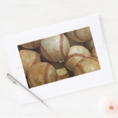 Honkbal Rechthoekige Sticker (Envelop)