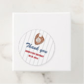 Honkbal Rond Favor Label (In situ)