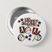 Honkbal Ronde Button 7,6 Cm (Voorkant /achterkant)