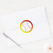 Honkbal Ronde Sticker (Envelop)