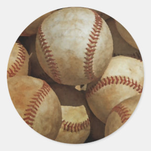 Honkbal Ronde Sticker