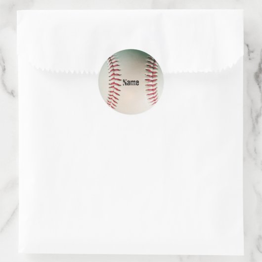 Honkbal Ronde Sticker (Tas)