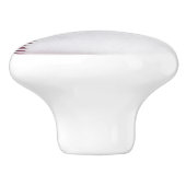 Honkbal  Rood Wit en Blauw Keramische Knop (Zijkant)