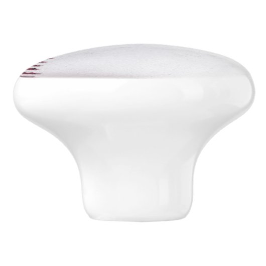 Honkbal  Rood Wit en Blauw Keramische Knop (Zijkant)