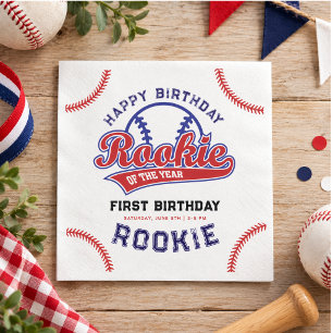 honkbal Rookie of the Year 1e verjaardag Servet